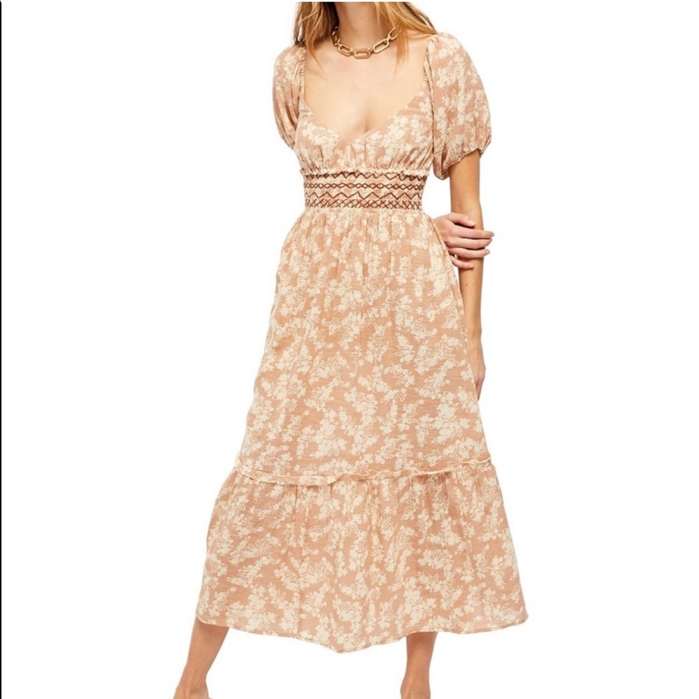 Free People Ellie Printed floral maxi Dress
